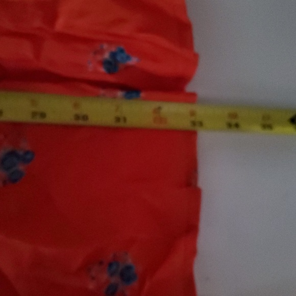 Free People Mockingbird Coral Red Floral Backless Mini Dress Size 4 Plunging V - Picture 12 of 12